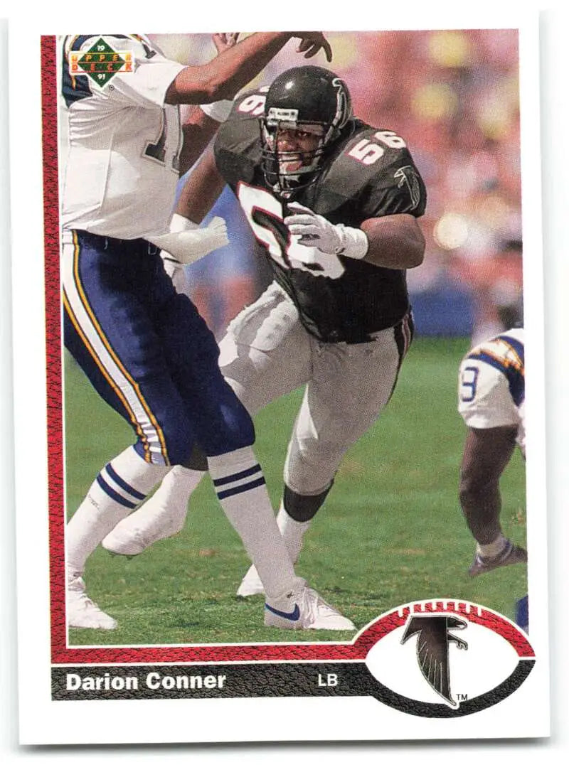 1991 Upper Deck #531 Darion Conner NM-MT Atlanta Falcons Football Card - Football Card Single