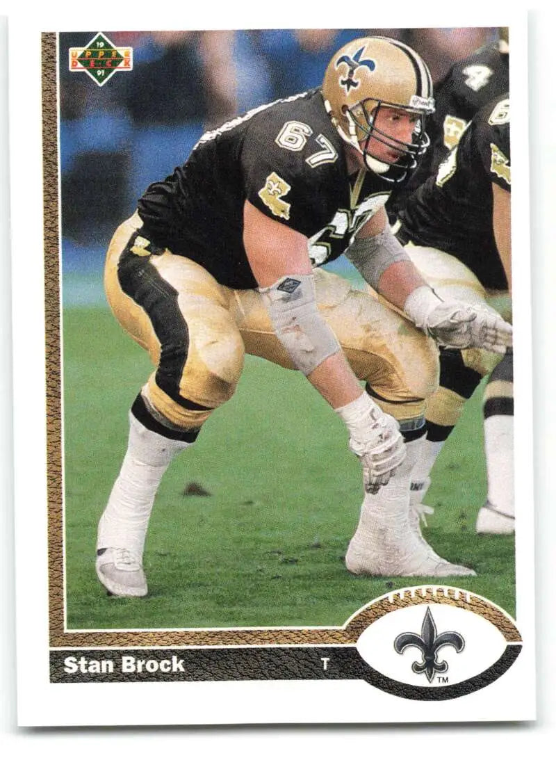 1991 Upper Deck #532 Stan Brock NM-MT New Orleans Saints Football Card - Football Card Single