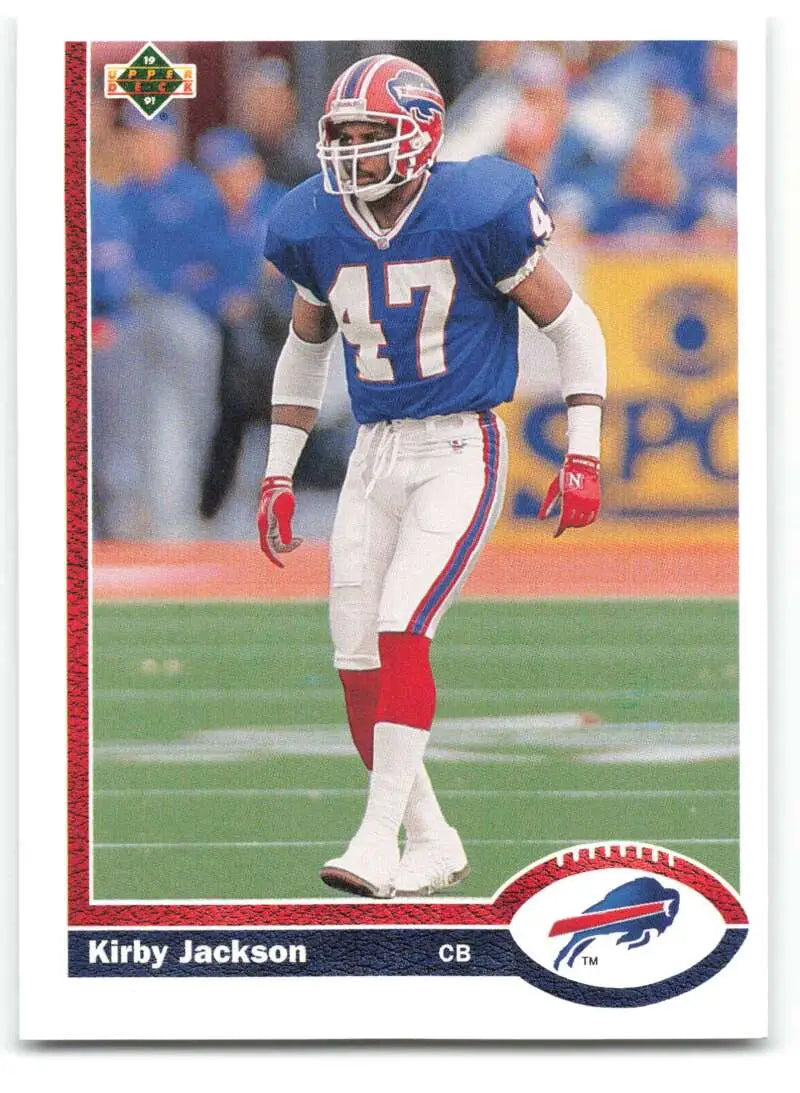 1991 Upper Deck #533 Kirby Jackson NM-MT RC Rookie Buffalo Bills Football Card - Football Card Single