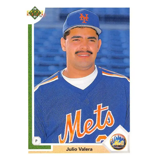 1991 Upper Deck #534 Julio Valera NM-MT New York Mets Baseball Card - Baseball Card Single