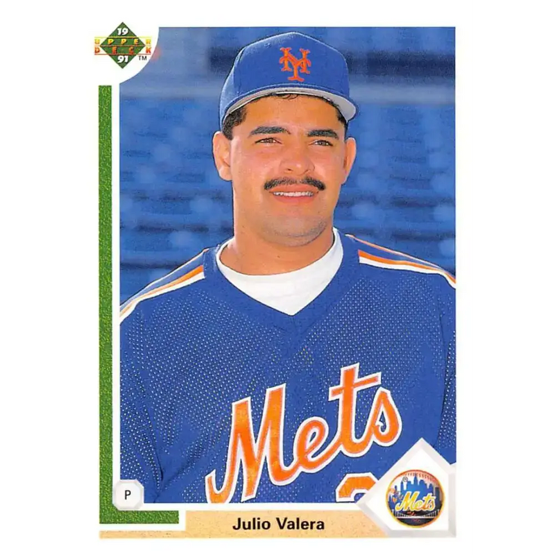 1991 Upper Deck #534 Julio Valera NM-MT New York Mets Baseball Card - Baseball Card Single