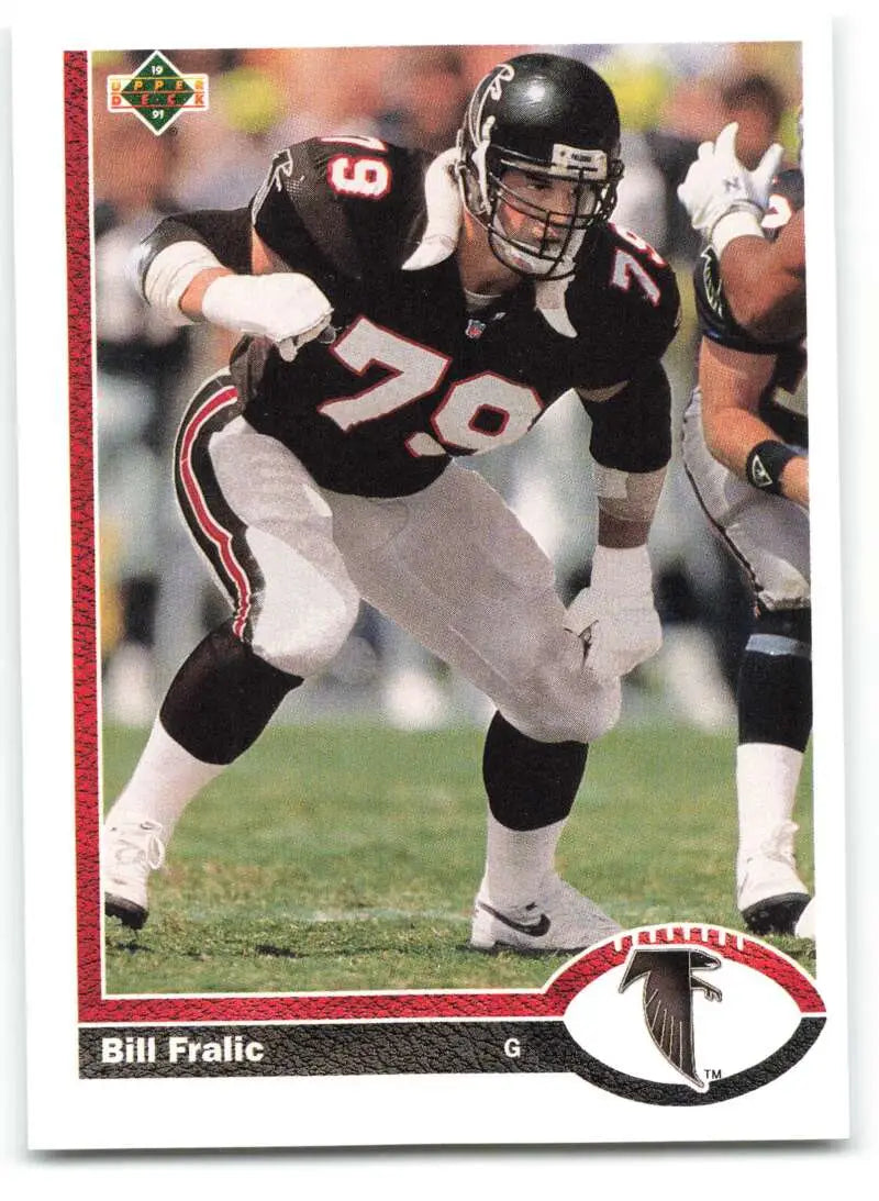 1991 Upper Deck #535 Bill Fralic NM-MT Atlanta Falcons Football Card - Football Card Single