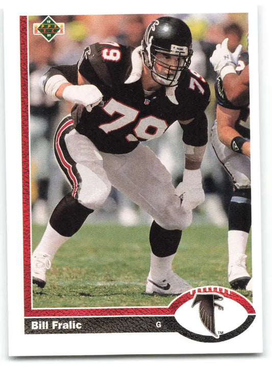 1991 Upper Deck #535 Bill Fralic NM-MT Atlanta Falcons Football Card - Football Card Single