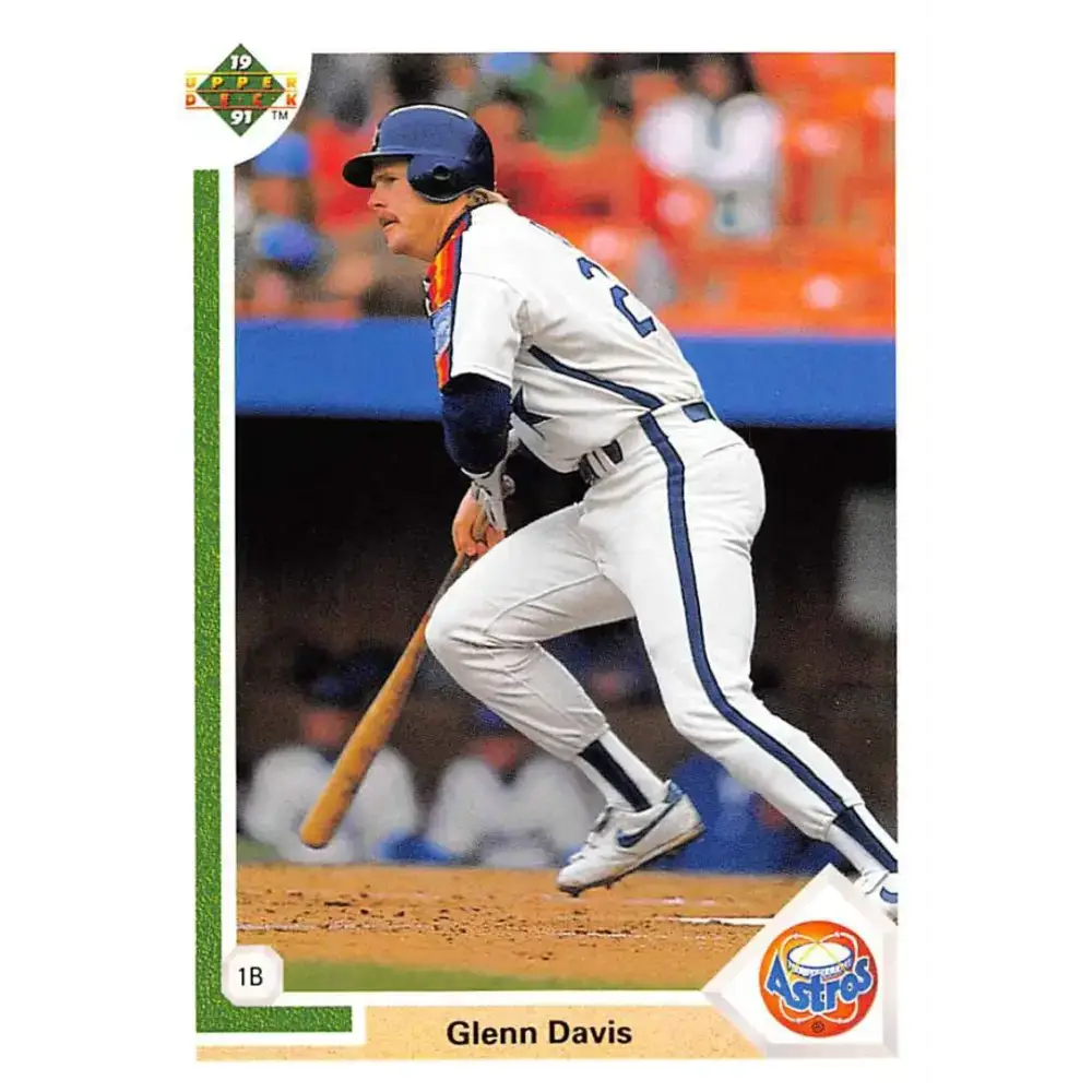 1991 Upper Deck #535 Glenn Davis EX Excellent Houston Astros Baseball Card - Baseball Card Single