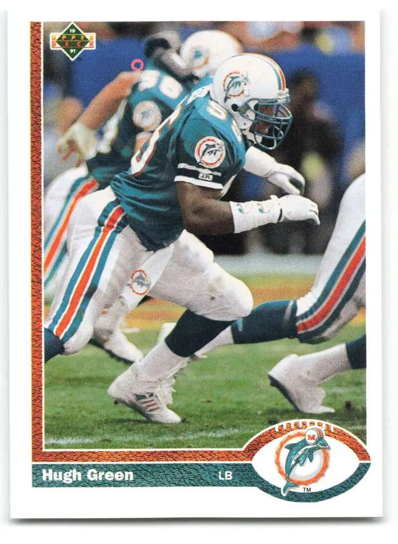 1991 Upper Deck #537 Hugh Green NM-MT Miami Dolphins Football Card - Football Card Single