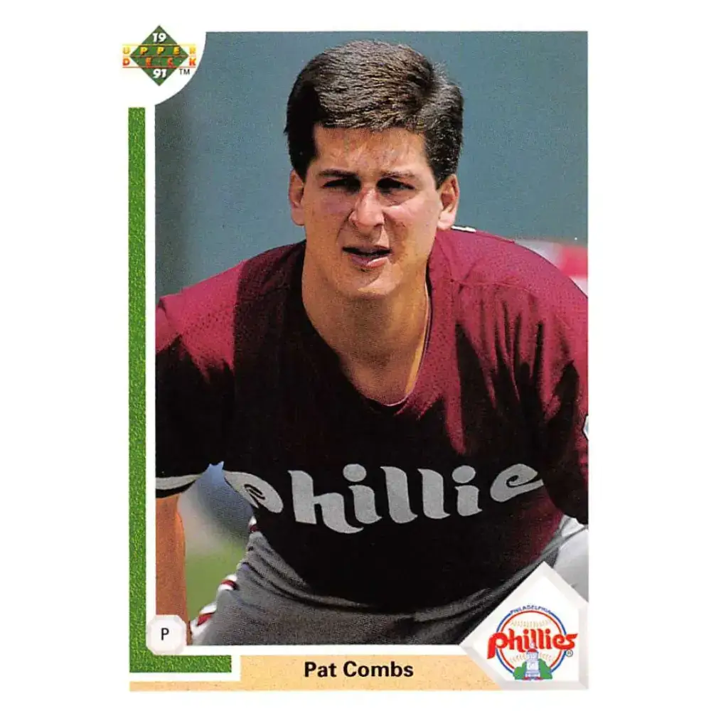 1991 Upper Deck #537 Pat Combs EX Excellent Philadelphia Phillies Baseball Card - Baseball Card Single