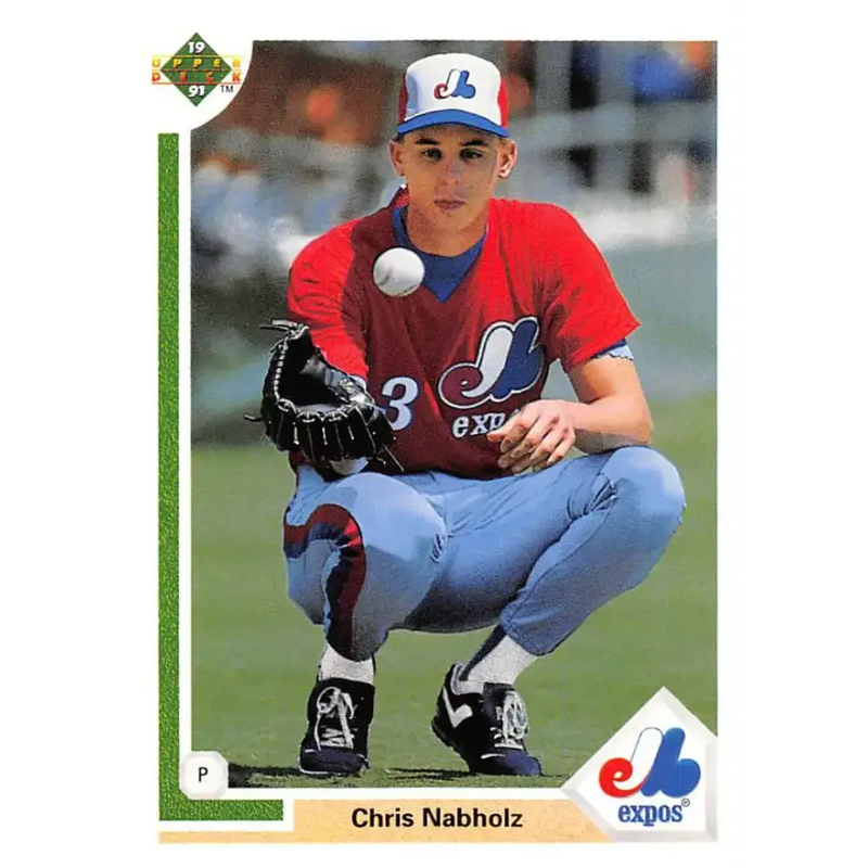 1991 Upper Deck #538 Chris Nabholz EX Excellent Montreal Expos Baseball Card