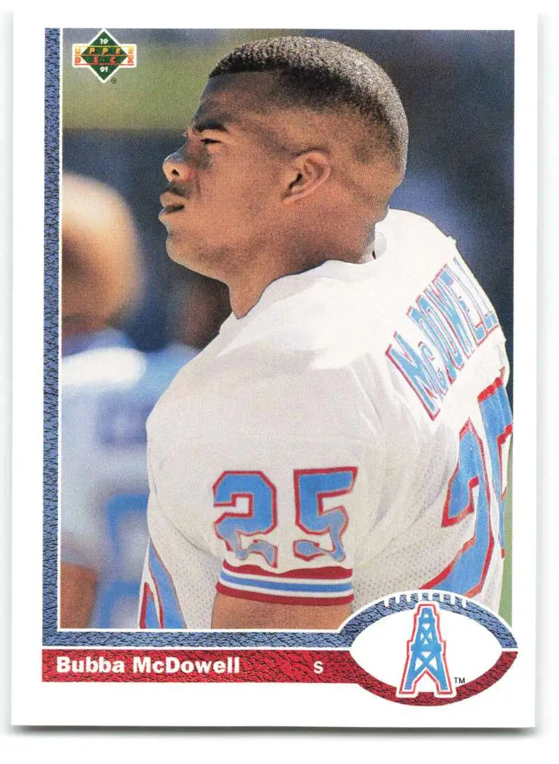 1991 Upper Deck #539 Bubba McDowell NM-MT Houston Oilers Football Card - Football Card Single