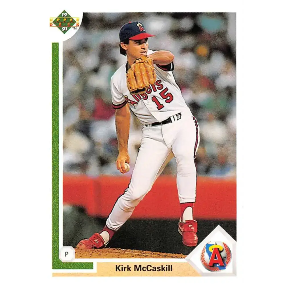 1991 Upper Deck #539 Kirk McCaskill EX Excellent California Angels Baseball Card - Baseball Card Single