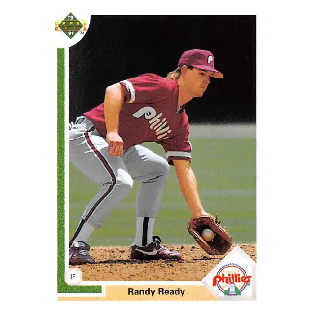 1991 Upper Deck #540 Randy Ready EX Excellent Philadelphia Phillies Baseball Card - Baseball Card Single