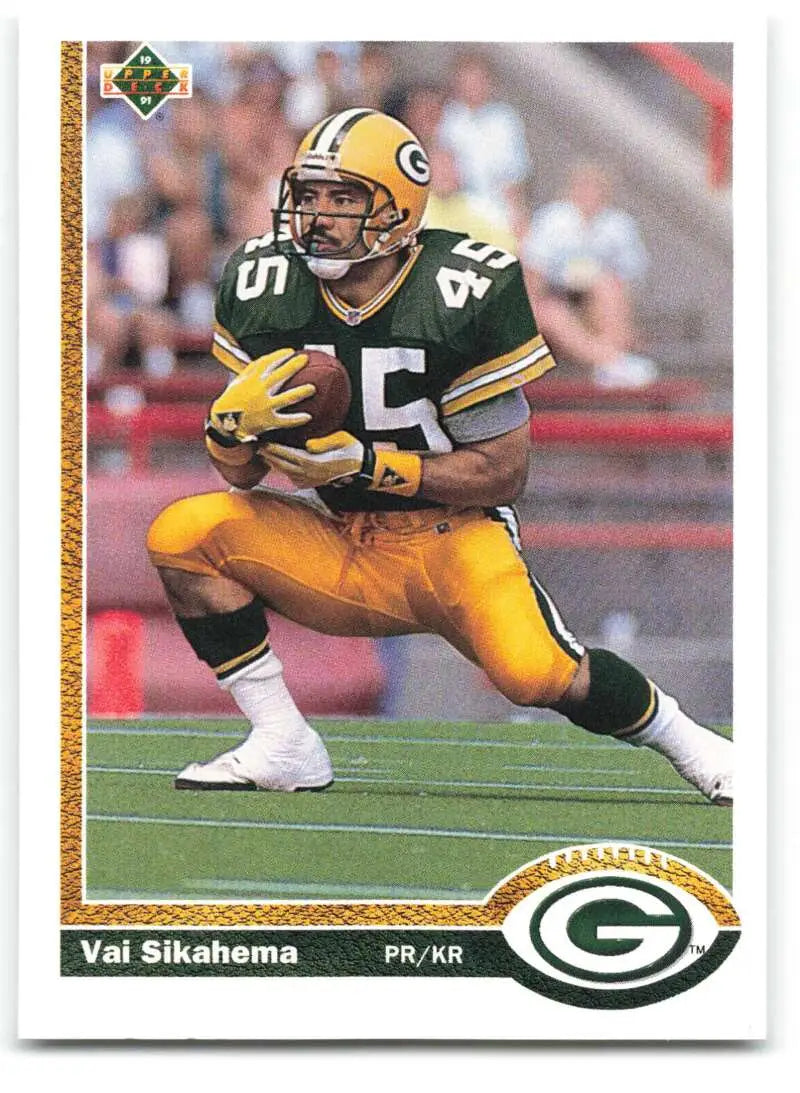 1991 Upper Deck #540 Vai Sikahema NM-MT Green Bay Packers Football Card - Football Card Single