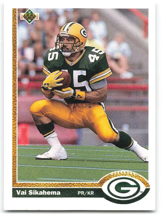 1991 Upper Deck #540 Vai Sikahema NM-MT Green Bay Packers Football Card - Football Card Single