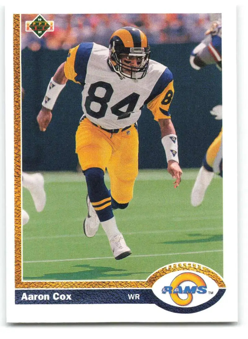 1991 Upper Deck #541 Aaron Cox NM-MT Los Angeles Rams Football Card - Football Card Single