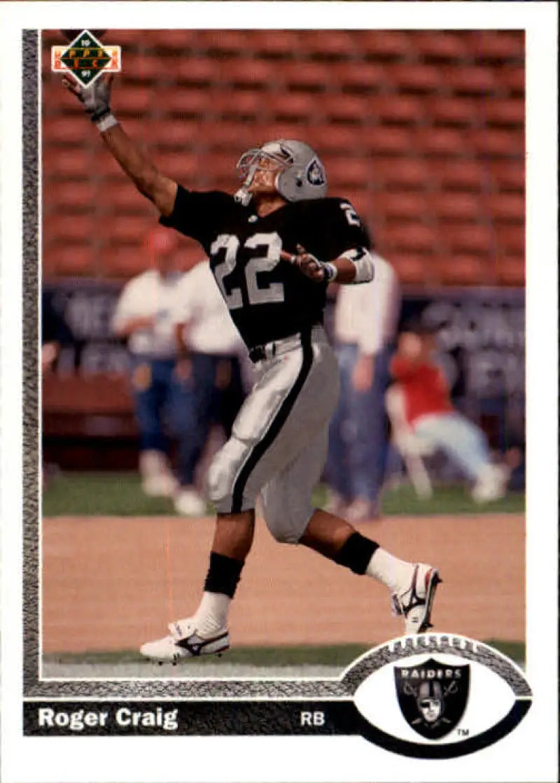 1991 Upper Deck #542 Roger Craig NM-MT Los Angeles Raiders Football Card - Football Card Single