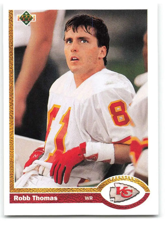 1991 Upper Deck #543 Robb Thomas NM-MT Kansas City Chiefs Football Card - Football Card Single