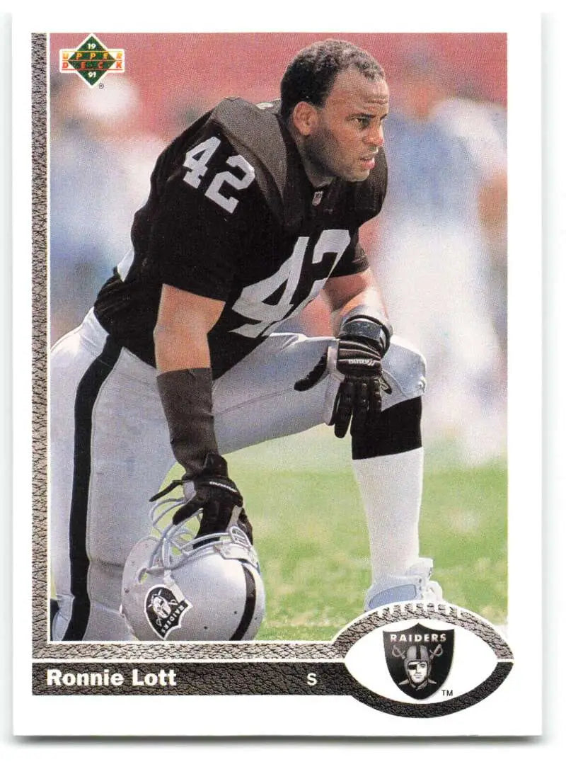 1991 Upper Deck #544 Ronnie Lott NM-MT Los Angeles Raiders Football Card - Football Card Single