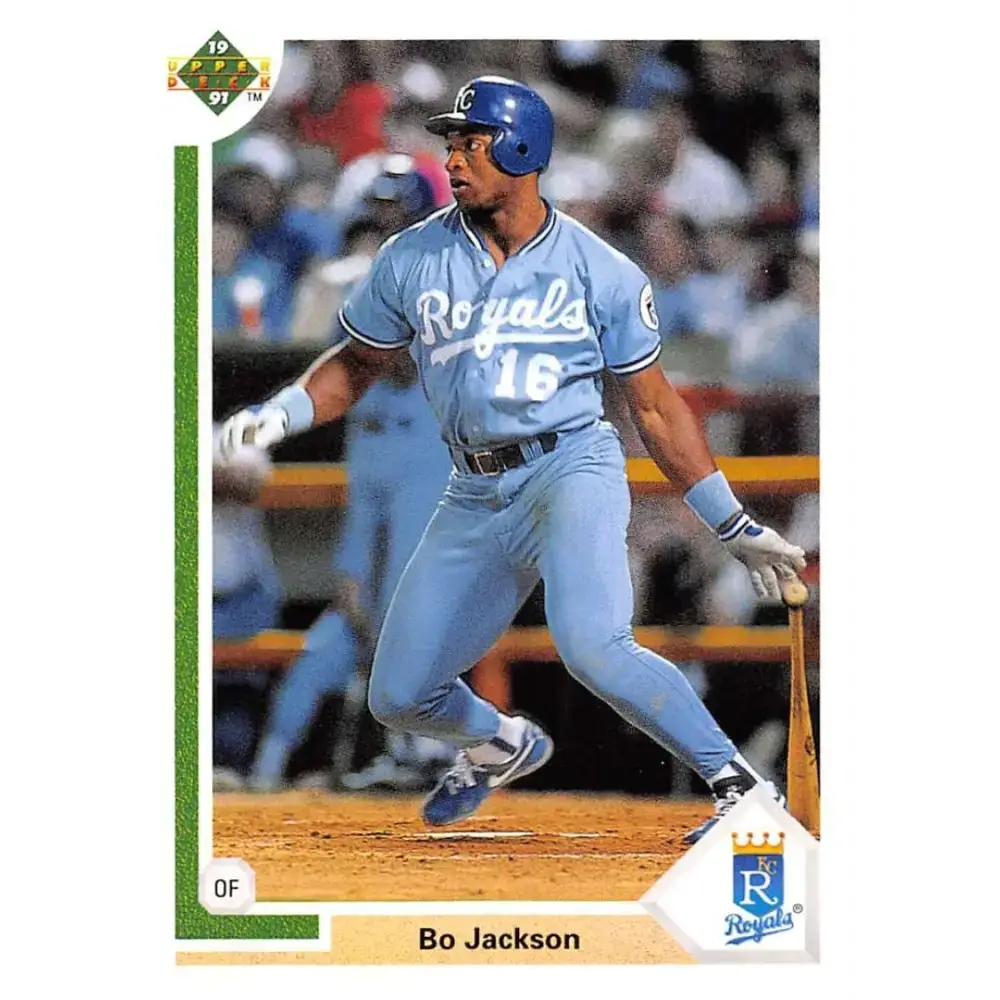 1991 Upper Deck #545 Bo Jackson EX Excellent Kansas City Royals Baseball Card - Baseball Card Single