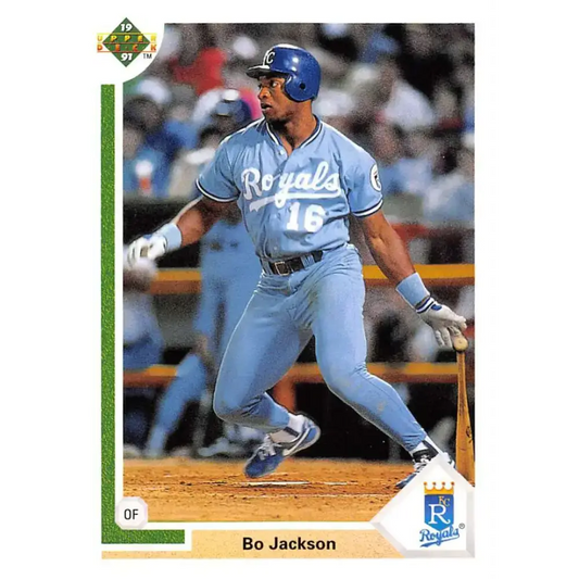 1991 Upper Deck #545 Bo Jackson EX Excellent Kansas City Royals Baseball Card - Baseball Card Single