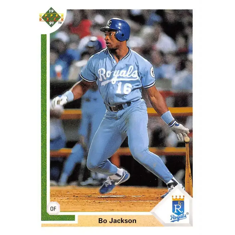 1991 Upper Deck #545 Bo Jackson EX Excellent Kansas City Royals Baseball Card - Baseball Card Single