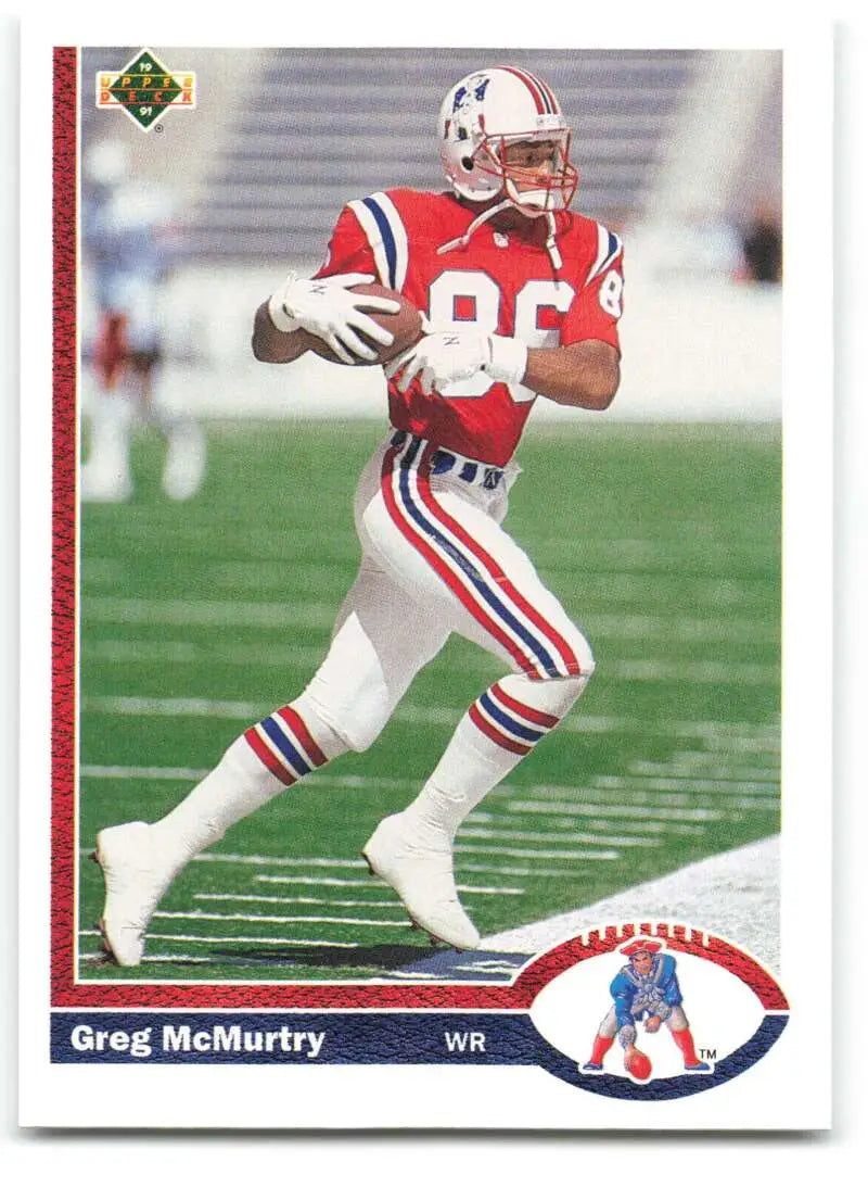 1991 Upper Deck #546 Greg McMurtry NM-MT New England Patriots Football Card - Football Card Single