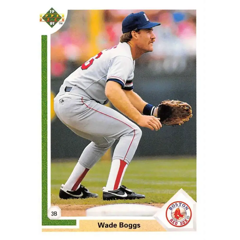 1991 Upper Deck #546 Wade Boggs NM-MT Boston Red Sox Baseball Card - Baseball Card Single