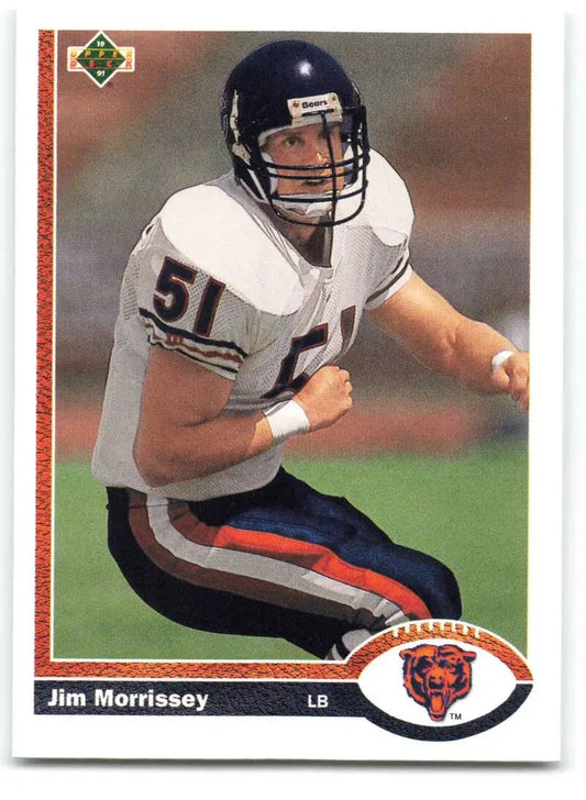 1991 Upper Deck #547 Jim Morrissey NM-MT RC Rookie Chicago Bears Football Card - Football Card Single
