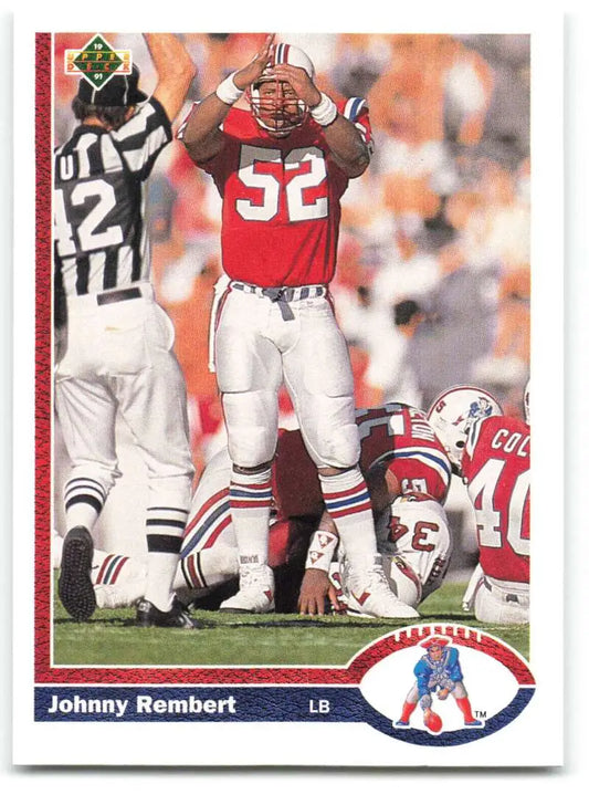 1991 Upper Deck #548 Johnny Rembert NM-MT New England Patriots Football Card - Football Card Single