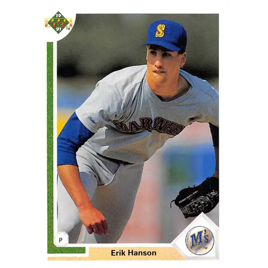 1991 Upper Deck #551 Erik Hanson EX Excellent Seattle Mariners Baseball Card
