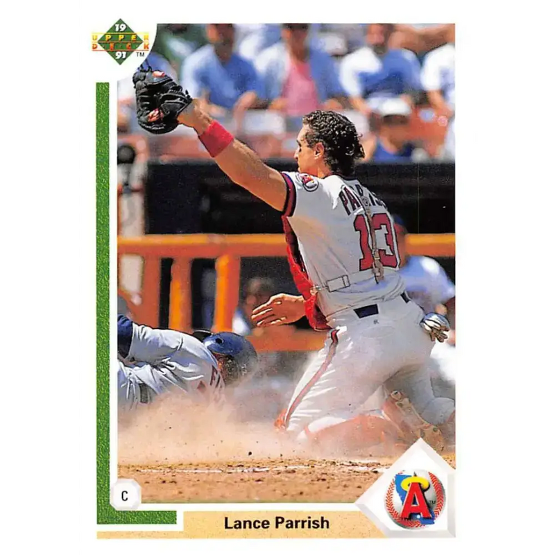 1991 Upper Deck #552 Lance Parrish NM-MT California Angels Baseball Card - Baseball Card Single