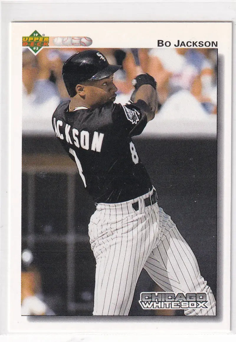 1991 UPPER DECK #555 BO JACKSON- CHICAGO WHITE SOX