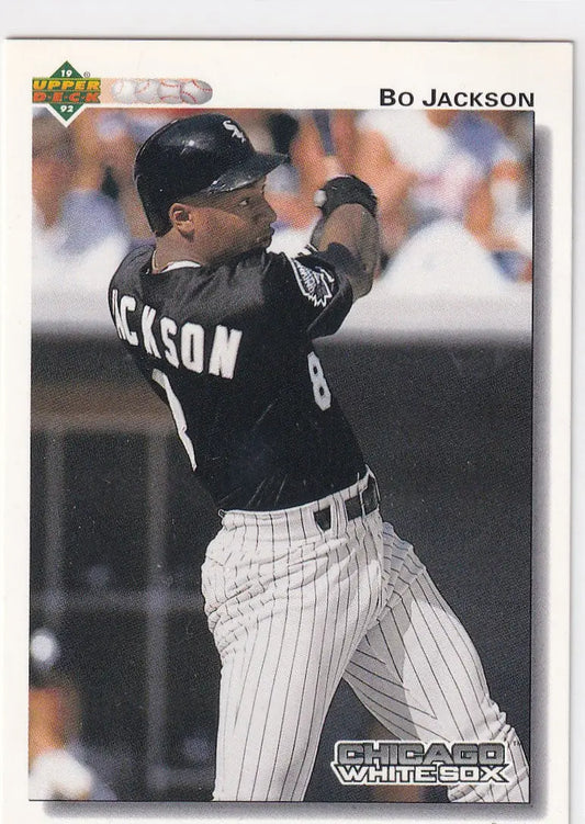 1991 UPPER DECK #555 BO JACKSON- CHICAGO WHITE SOX - Baseball Card Single