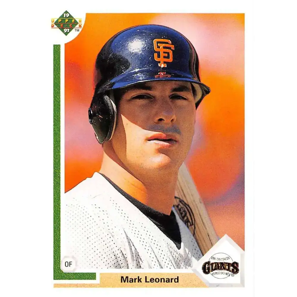 1991 Upper Deck #557 Mark Leonard NM-MT RC Rookie San Francisco Giants Baseball Card - Baseball Card Single