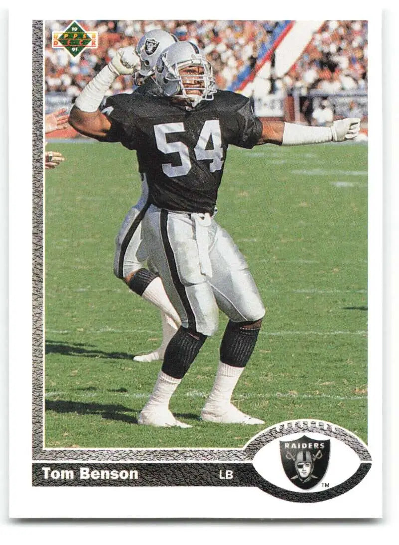 1991 Upper Deck #558 Thomas Benson NM-MT Los Angeles Raiders Football Card - Football Card Single