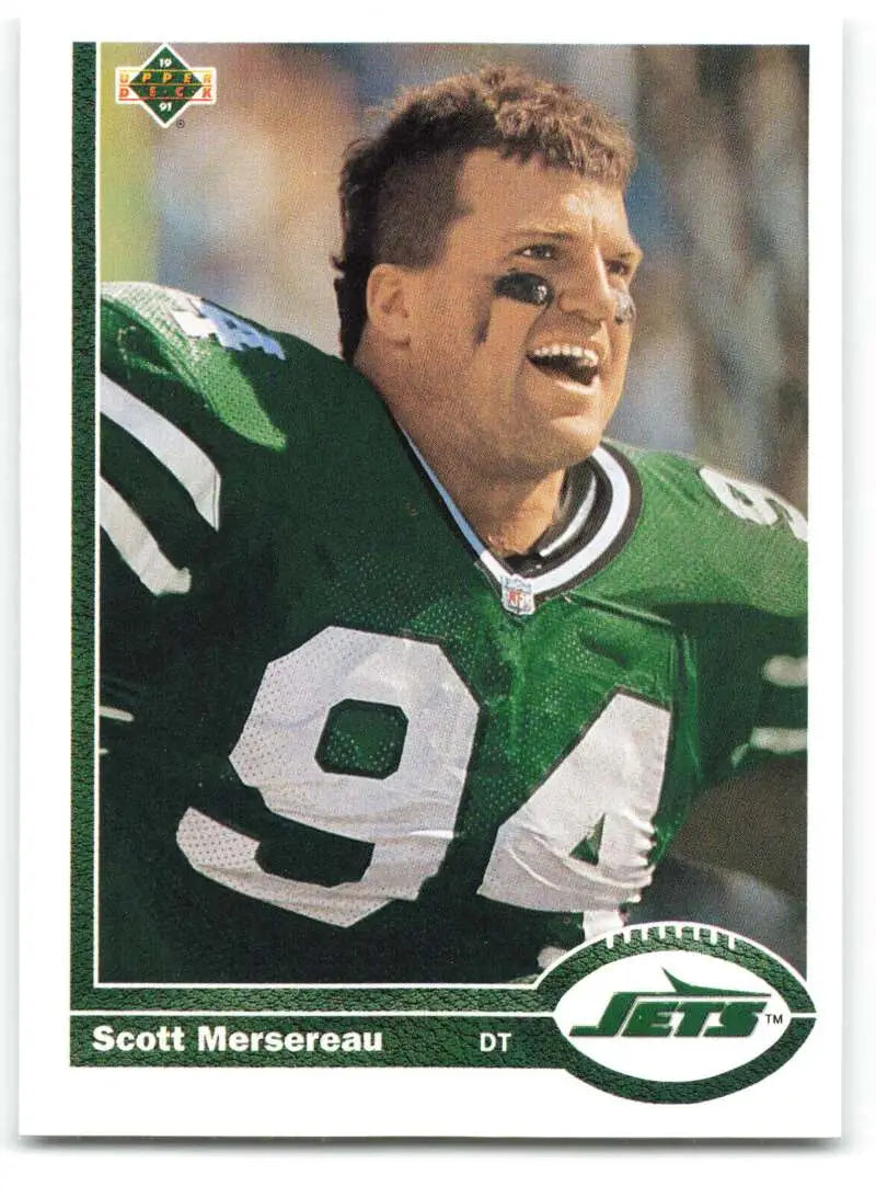 1991 Upper Deck #559 Scott Mersereau NM-MT RC Rookie New York Jets Football Card - Football Card Single