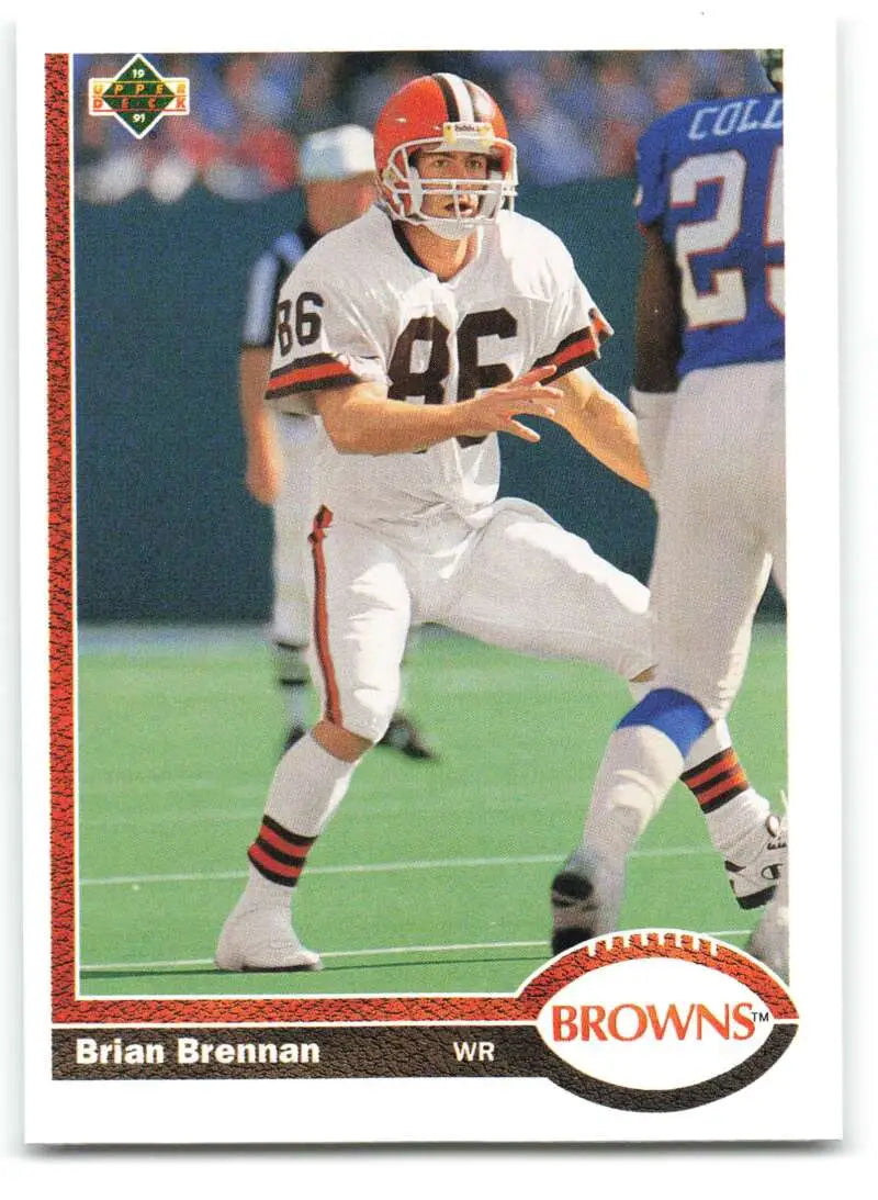 1991 Upper Deck #561 Brian Brennan NM-MT Cleveland Browns Football Card - Football Card Single