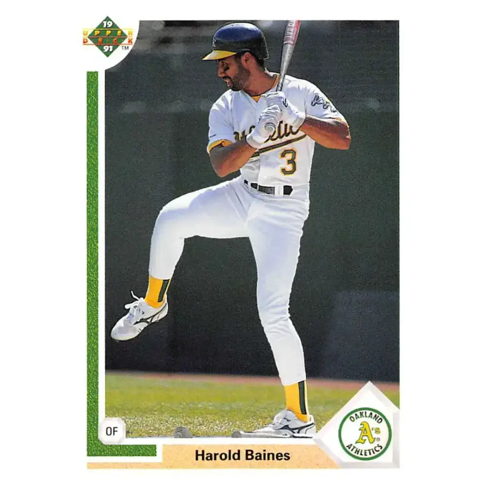 1991 Upper Deck #562 Harold Baines NM-MT Oakland Athletics Baseball Card - Baseball Card Single