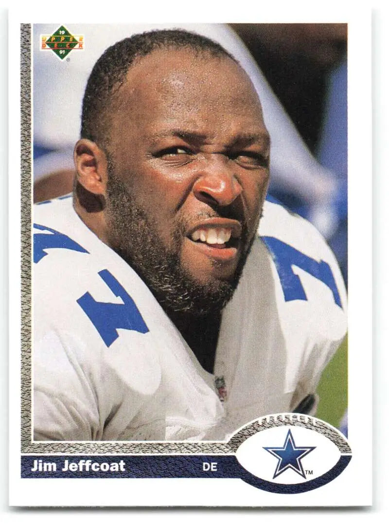 1991 Upper Deck #562 Jim Jeffcoat NM-MT Dallas Cowboys Football Card - Football Card Single