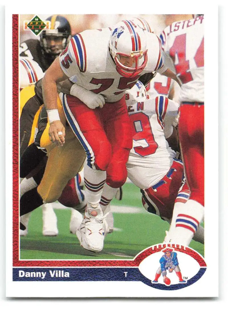 1991 Upper Deck #565 Danny Villa NM-MT New England Patriots Football Card - Football Card Single