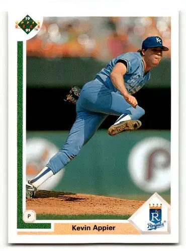 Kevin Appier Kansas City Royals baseball card from 1991 Upper Deck #566
