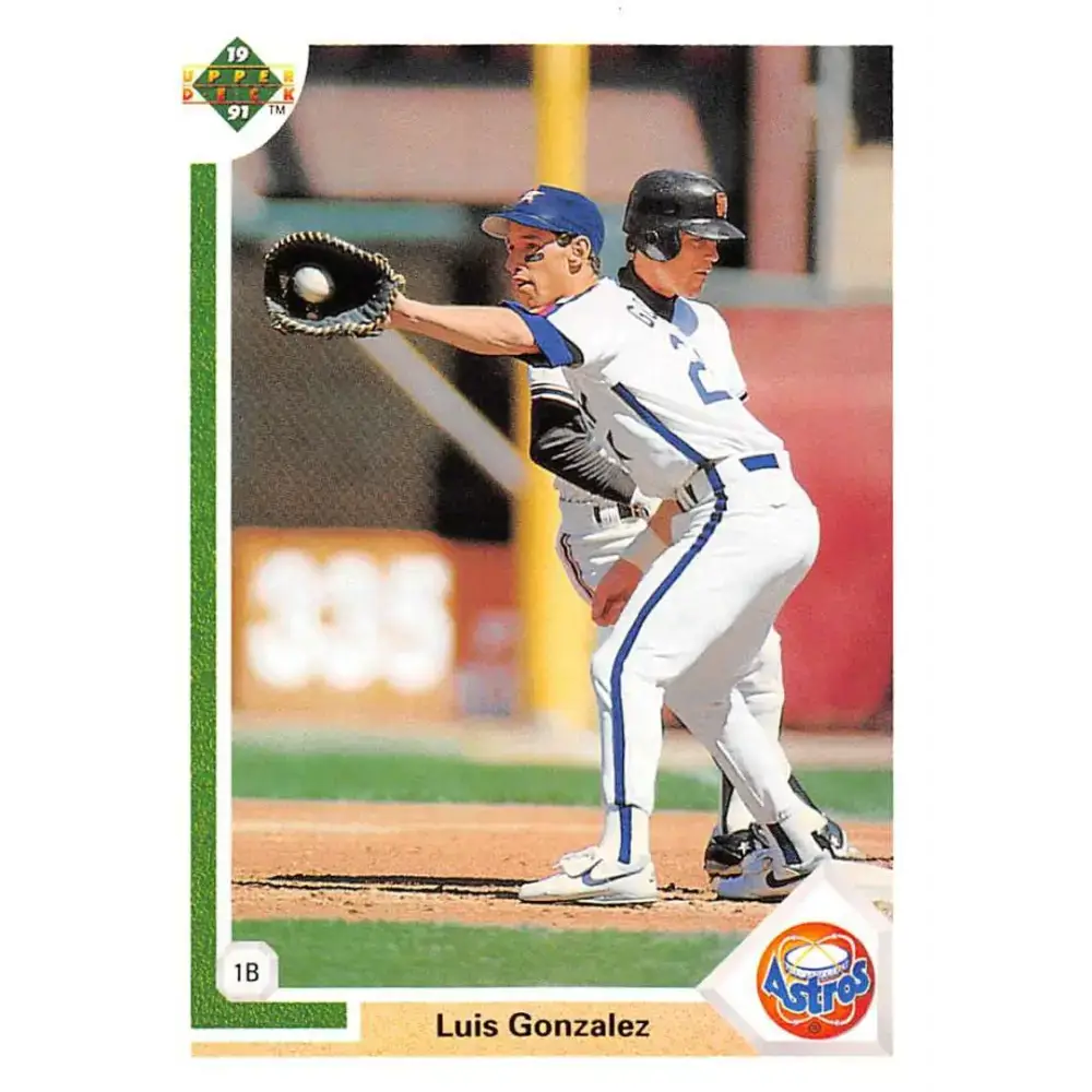 1991 Upper Deck #567 Luis Gonzalez EX Excellent RC Rookie Houston Astros Baseball Card - Baseball Card Single