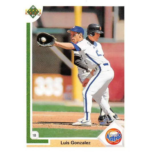 1991 Upper Deck #567 Luis Gonzalez NM-MT RC Rookie Houston Astros Baseball Card - Baseball Card Single