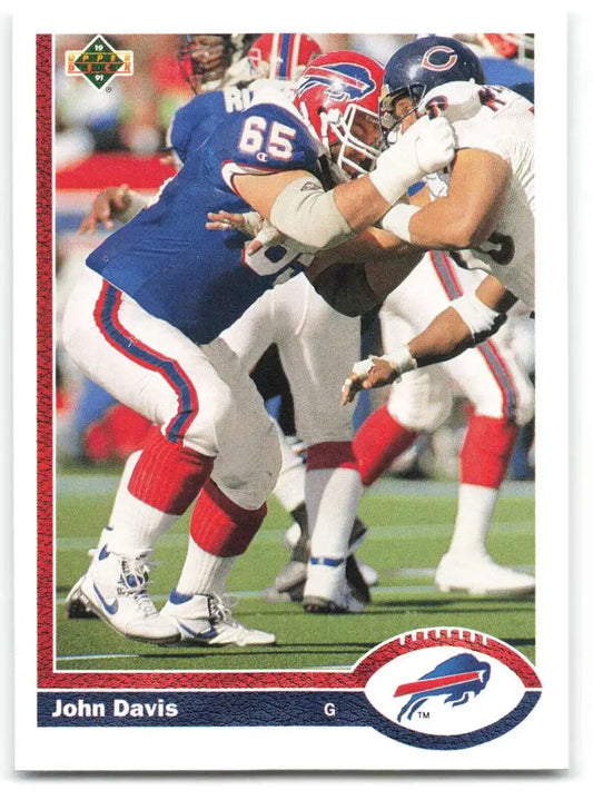 1991 Upper Deck #570 John Davis NM-MT RC Rookie Buffalo Bills Football Card - Football Card Single
