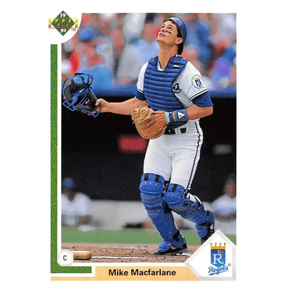 1991 Upper Deck #570 Mike Macfarlane EX Excellent Kansas City Royals Baseball Card - Baseball Card Single