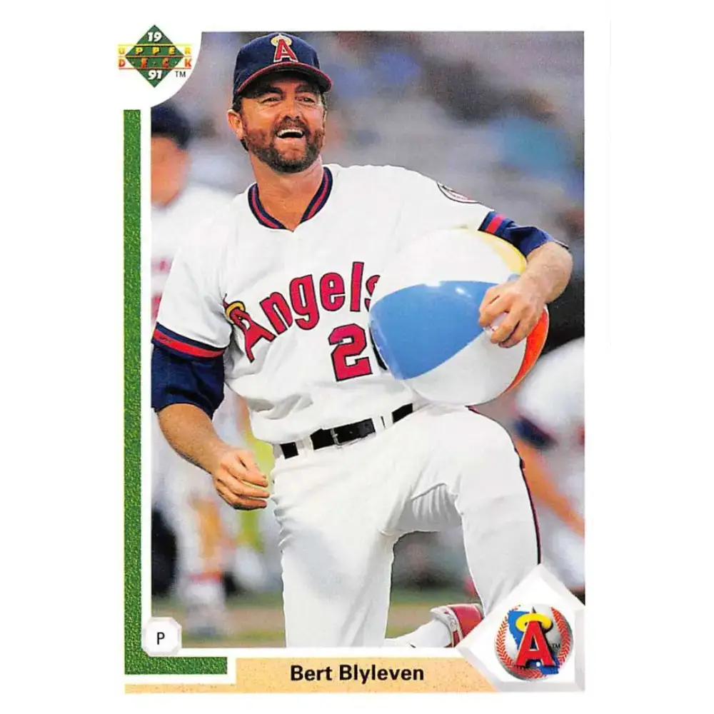 1991 Upper Deck #571 Bert Blyleven EX Excellent California Angels Baseball Card - Baseball Card Single