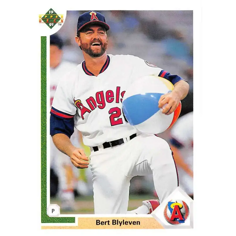 1991 Upper Deck #571 Bert Blyleven EX Excellent California Angels Baseball Card - Baseball Card Single
