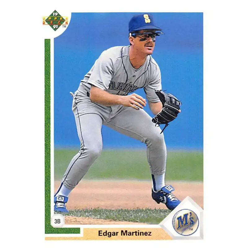 1991 Upper Deck #574 Edgar Martinez EX Excellent Seattle Mariners Baseball Card - Baseball Card Single