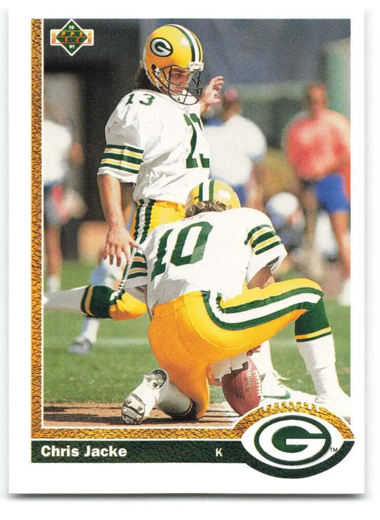 1991 Upper Deck #577 Chris Jacke NM-MT Green Bay Packers Football Card - Football Card Single