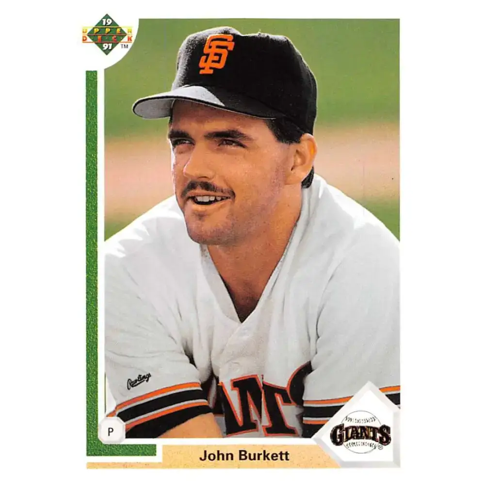 1991 Upper Deck #577 John Burkett EX Excellent San Francisco Giants Baseball Card - Baseball Card Single