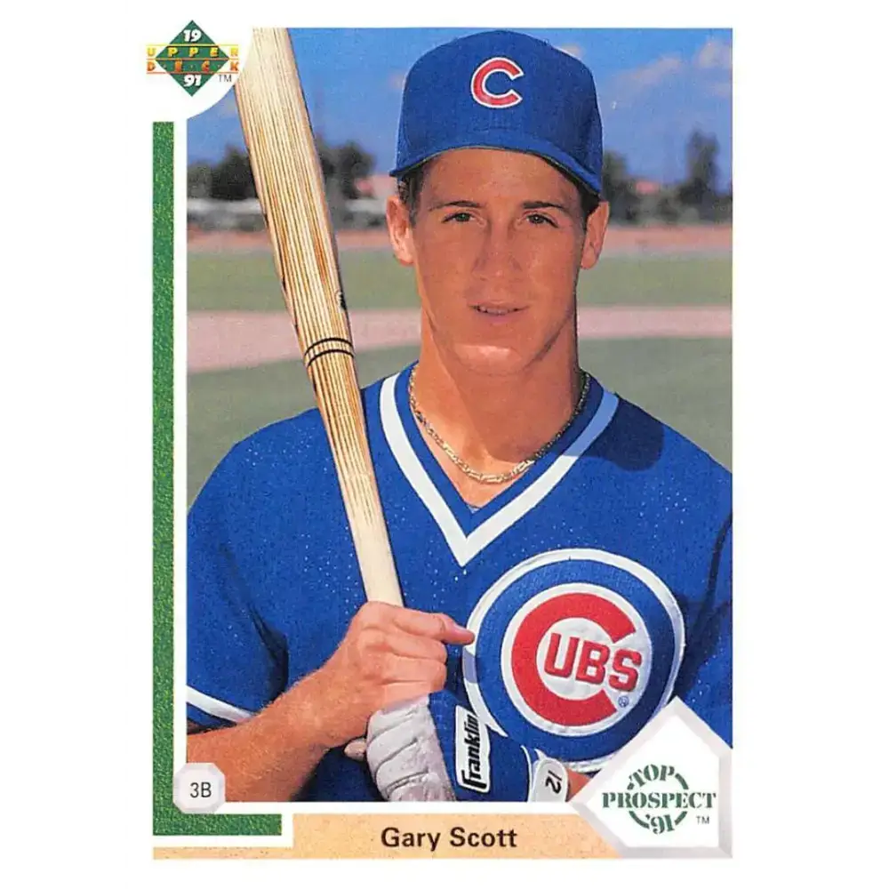 1991 Upper Deck #58 Gary Scott EX Excellent RC Rookie Chicago Cubs Baseball Card - Baseball Card Single