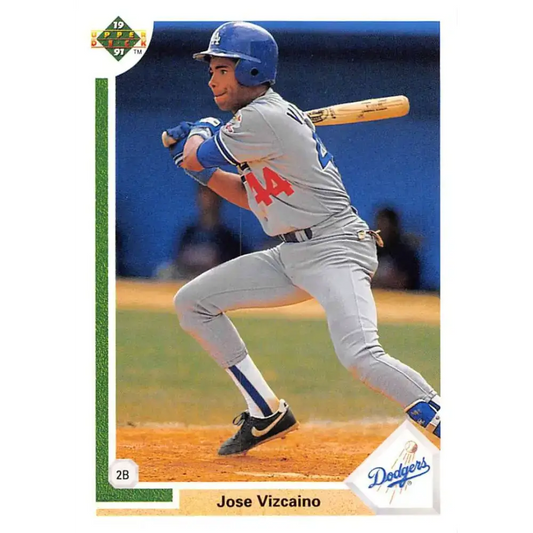 1991 Upper Deck #580 Jose Vizcaino NM-MT Los Angeles Dodgers Baseball Card - Baseball Card Single